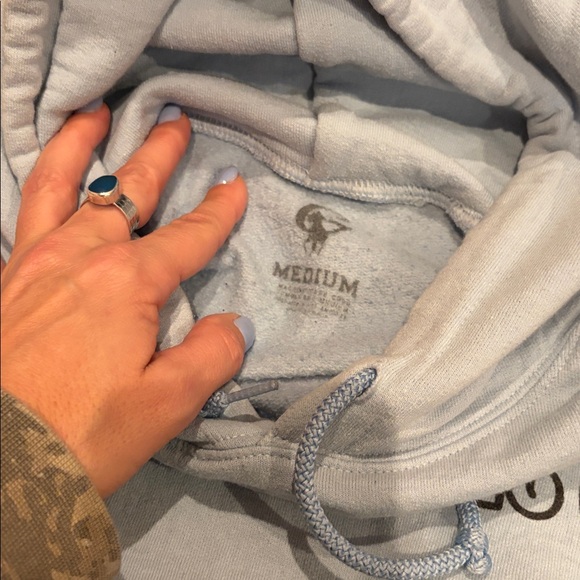 The goat polo g hoodie- Light Blue medium - Picture 2 of 2